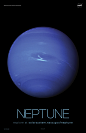Neptune Poster - Version A | NASA Solar System Exploration : Version A of the Neptune installment of our solar system poster series.