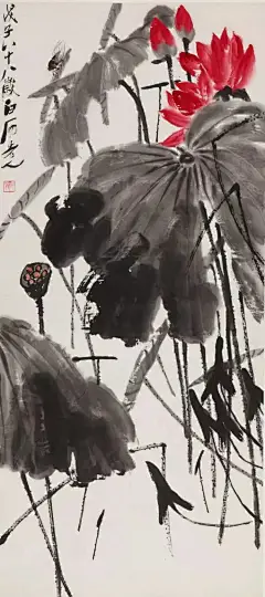 【现当代十大名家】齐白石画荷作品欣赏