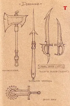 古老神兵手绘本现世 魔兽世界武器原型图