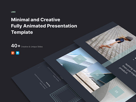 智能创意多功能PPT演示模板 LINO ...