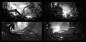 Black and white thumbnails, Nikolay Razuev : Workshop homeworks "Introduction to Environment Design for Games and Film with Simon Scales"