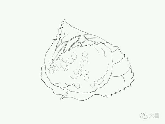 大瞿水彩《甜蜜蜜》清晰线稿_水彩吧_百度...