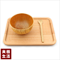良器生活 茶杯水杯托盘/面包木托盘/厨房托盘/蛋糕托盘 木盘 木碟