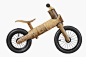 greenchamp为儿童手工制作木质平衡单车
