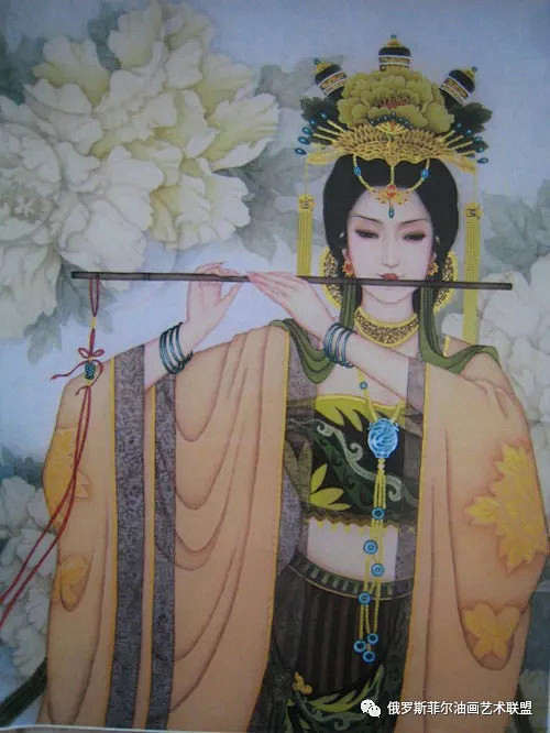 中国画家韩德珠工笔重彩人物画作品赏析