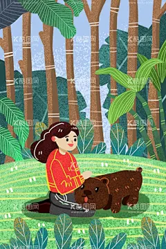 手绘创意春分插画图片  - 源文件下载【酷图网】意境,唯美,梦幻,创意,插画,手绘,梦境,小清新海报,卡通插画,古风,温馨,文艺范,文艺海报,手绘风,浪漫,治愈系,可爱,温暖,安逸,舒适,梦中世界,动漫壁纸,森系,森系插画,淡雅,文艺风,中国风,小清新,元素,韵味,国潮,麋鹿,花丛,森林,立春,春天,踏青,郊游,春分,立春海报,二十四节气,