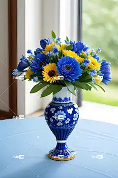 Ai产生的 花朵 插花 花瓶 美丽 丰富多彩的