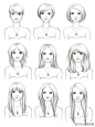 发长度的九个阶段,你在第几阶？从这张图可以作为与发型设计师沟通时,长度上很好沟通的依据。（转） 想学弄发型，就关注@8090潮流发型