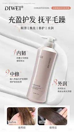 源文件下载【补水修护顺滑护发素】编号：37490027215152258