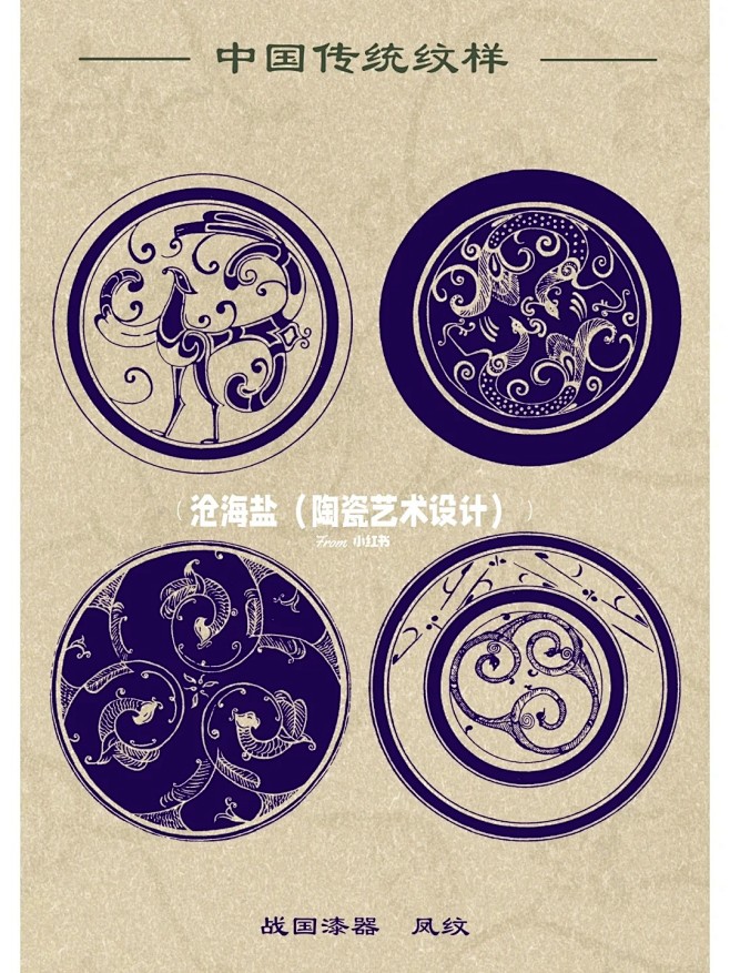 【中国传统纹样·凤鸟纹】（一）_1_沧海盐（陶瓷艺术设计）_来自小红书网页版