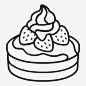 薄饼展示片甜品图标_88ICON https://88icon.com 薄饼 展示片 甜品 草莓 材料 煎饼 甜点 奶油 烘焙项目 面包店概述