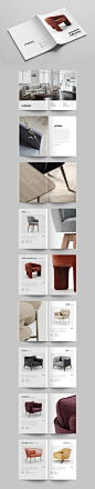 Adobe InDesign Catalogue design clean freebie furniture catalogue minimalist product brochure product visualisation simplicity template Temple