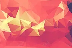 红黄色三角形立体壁纸 创意素材