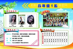 班级名片  - 源文件下载【酷图网】班级,名片,学校,初中,小学,卡通,框,班级介绍,班级合影,