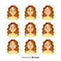 People showing emotions Free Vector