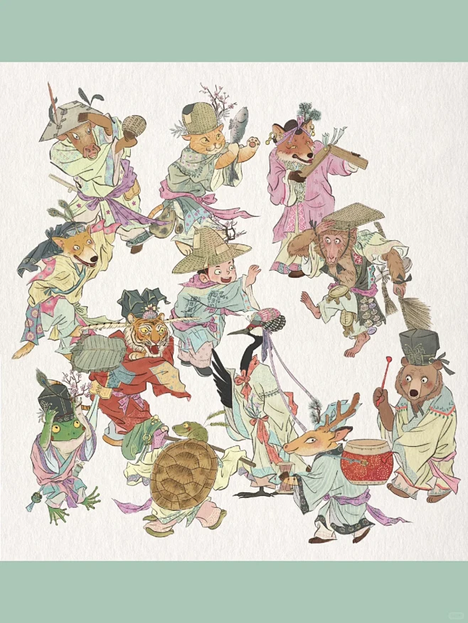 古画今绘 ｜ 大傩图-花瓣网