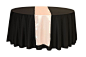 14 x 108 inch Satin Table Runners Blush #BlushWeddings #BlushTableLinens