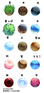#SAI资源库#动漫场景15种不同材质的绘制表现！非常详细，自己练习，转需~（PID=41797071 画师：kab00M) ​​​​