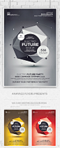 Futuristic Flyer Psd Templates - Clubs & Parties Events