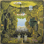 Surreal Paintings Reveal Four Different Scenes on Each Side : Polish artist Jacek Yerka is known for his surreal paintings of dreamlike realms. In his spectacular body of work, Yerka's 4siders series is one of the most puzzling to behold, as each image de