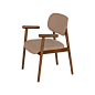 Nimo意大利设计师实木椅子侘寂风餐椅mild chair白蜡木榫卯书桌椅-淘宝网