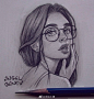 人物肖像~【插画师：Angel Ganev】 ​（转）via @人物绘画