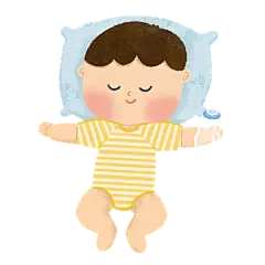 千库网_母婴服务宝宝喝奶睡觉_元素编号12870256