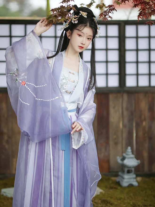 芥子记【牡丹诀】宋制汉服女春夏对襟长褙子刺绣大袖齐腰襦裙正品-淘宝网