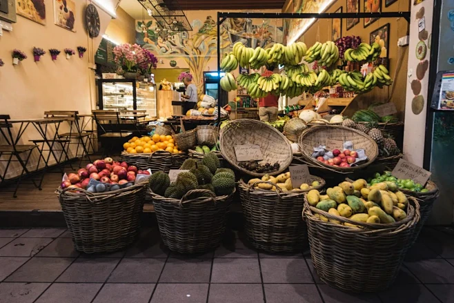 Exotic fruit store a...