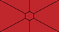 General 1920x1080 red line art simple simple background geometry hexagon