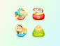 Icons for the Dragon Boat Festival