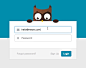 ReadMe - The owl covers her eyes while you type your password./via Jeremy Lefebvre