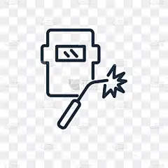 焊接矢量图标隔离在透明背景下, 焊接 