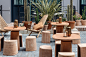 Bermonds Locke hotel in London evokes sunny California deserts : Mirage-like ceilings and cacti-filled planters are some of the features that Holloway Li has incorporated in London's Bermonds Locke hotel.