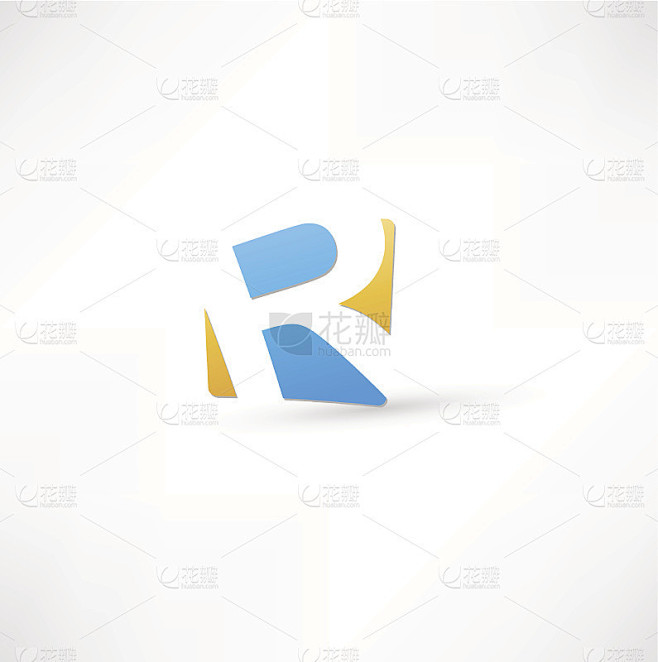 抽象的字母R