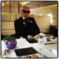 Instagram Photos Show How Karl Lagerfeld's Entourage (and Cat) Travel on Private Jets