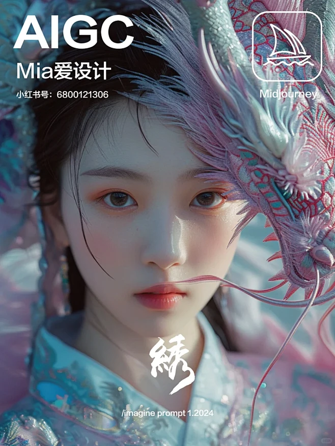 AI摄影｜中国风绣龙（附关键词）-花瓣网