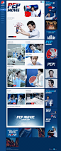 PEP-MOVIE-PEPSI.jpg (1300×3236) #韩国网页# #国外网页# #网页设计#