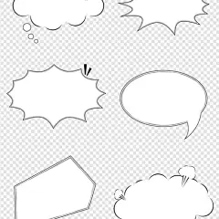 漫画对话框气泡对话框爆炸对话框