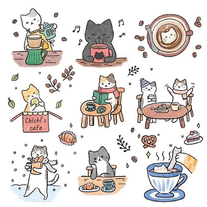 猫猫插画，作者：nang_nang_st...