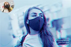 82523点击图片可下载技术故障错位风格海报相片照片智能对象设计处理模板PSD样机素材 (6)