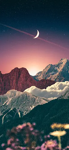 月亮 月牙儿 手机壁纸