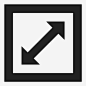 对角线大小粗体角方式图标_88ICON https://88icon.com 对角线大小 粗体 角方式 对角箭头 方向 运动 大图标