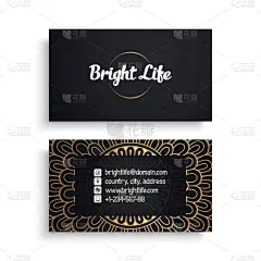 华贵,模板,名片,商务,请柬,婚礼,动机,复古,花