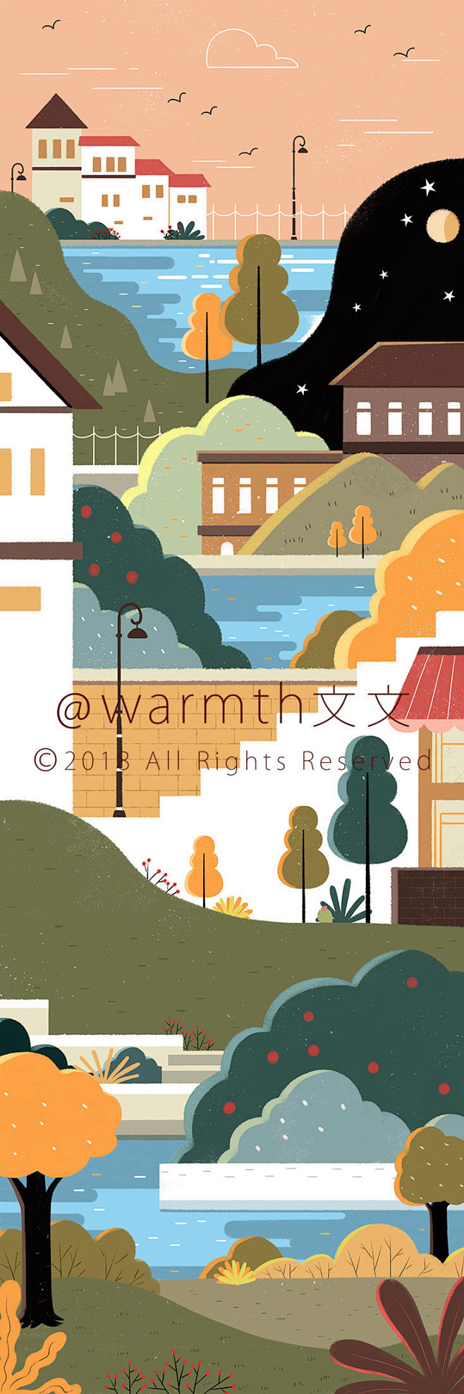手机时代系列插画 背景类 - warmt...