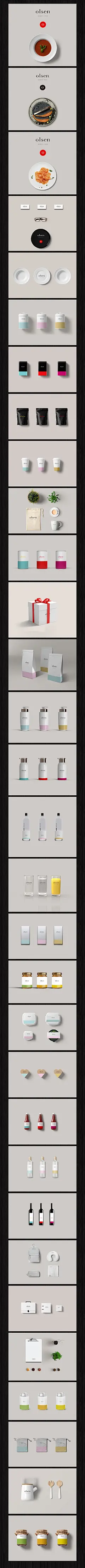 Olsen国外食品企业VI智能PSD mockup

全为PSD智能分层图层文件，餐饮企业，系列名片，logo，包装盒贴图，信封，手提袋，海报，广告视觉设计