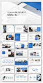 Blue Business Annual Report PowerPoint Template – Original and High Quality PowerPoint Templates