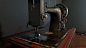 Vintage Sewing Machine, Linn Pennanen : A vintage sewing machine in a 1930's home. One of the more luxurious models around that time, heavily inspired by the Success series. 

This was a practice to further my skills in hard surface modeling and PBR textu