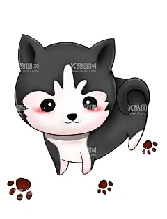 可爱哈士奇插画  - 源文件下载【酷图网】手绘哈士奇,哈士奇插画,狗,小狗,狗子,哈士奇,狗狗插画,手绘卡通狗,可爱手绘狗,可爱小狗插画,Q版哈士奇,Q版小狗,哈士奇表情包,创意小狗插画,云朵,儿童,儿童房背景墙,手绘,可爱,卡通,幼稚园,儿童房,卡通背景,手绘卡通,设计