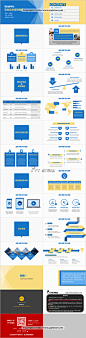 【简约扁平化】黄蓝清新配色毕业论文答辩模板
 扁平化风格，时尚活力
 蓝黄经典配色，清新养眼
 不同板块不同图表表达，有理有据，更适合答辩或个人演讲